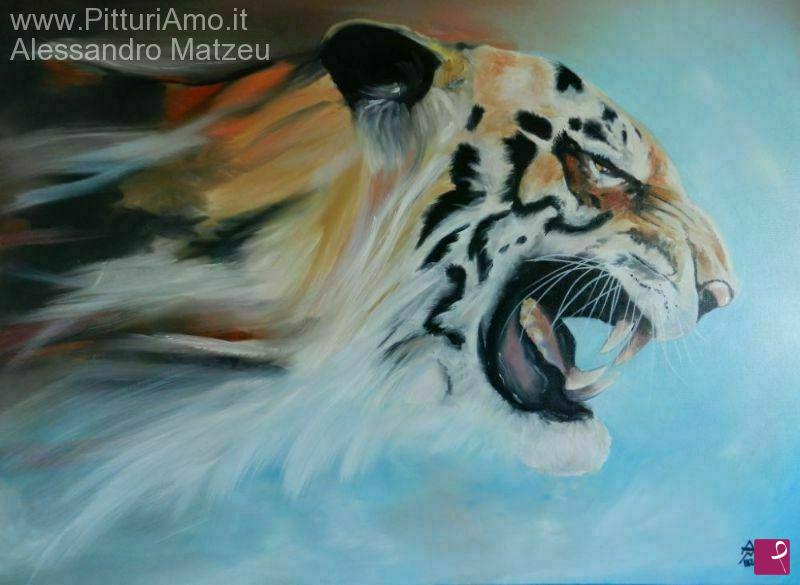 quadri in vendita online - Tiger
