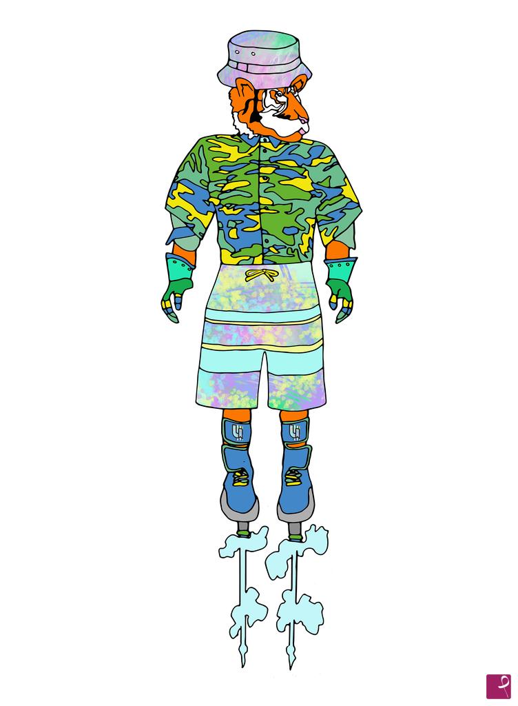 quadri in vendita online - Tiger Bomber