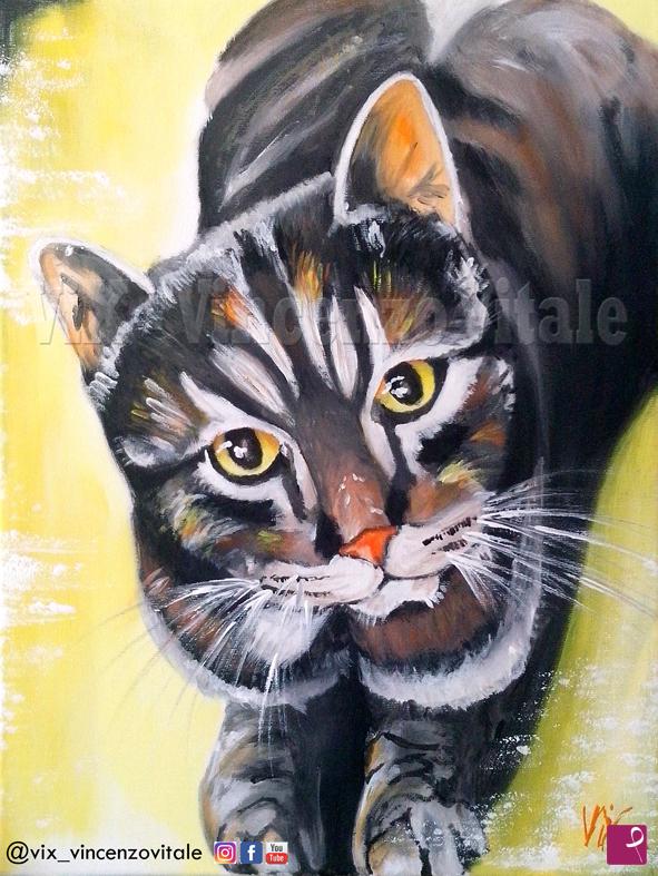 quadri in vendita online - Tiger #Cat4