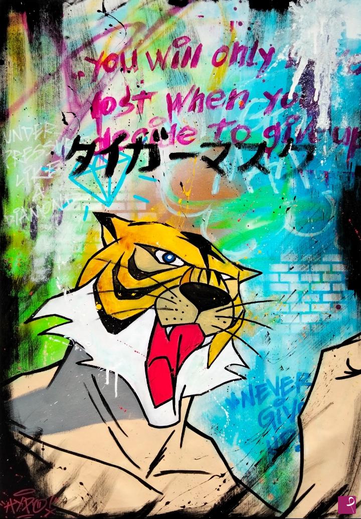 quadri in vendita online - Tiger man - Until the end