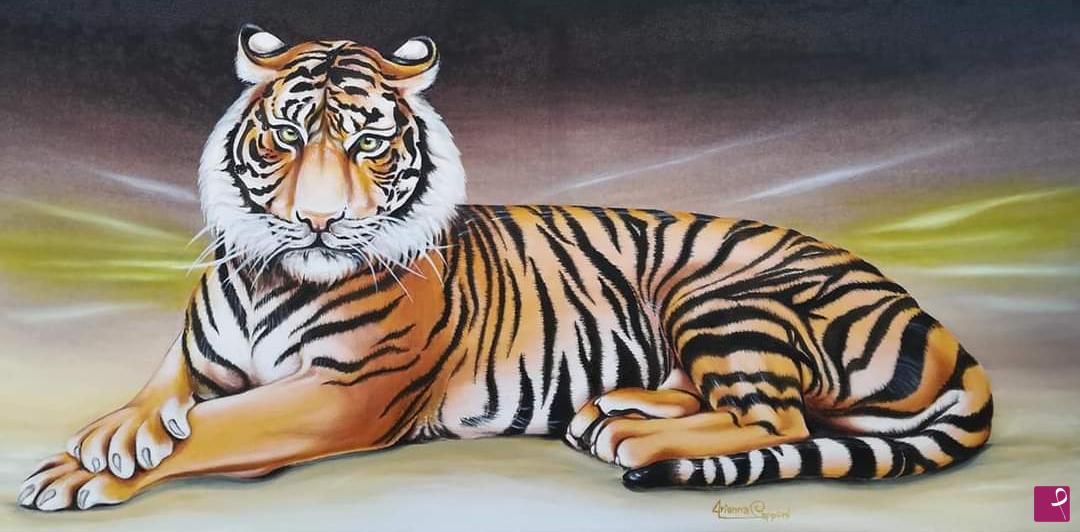 quadri in vendita online - Tiger Queen 