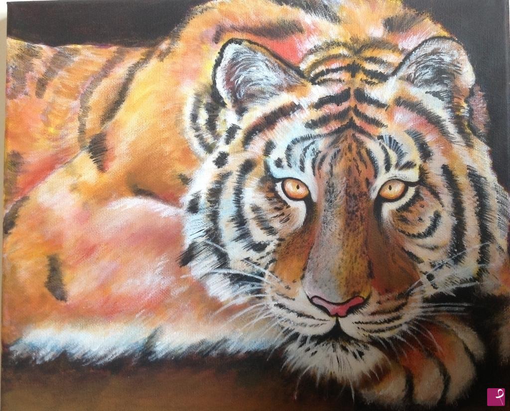 quadri in vendita online - Tigre 