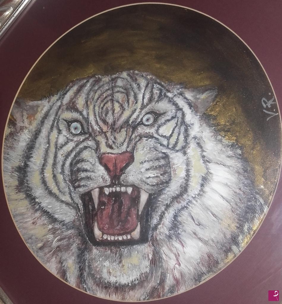 quadri in vendita online - TIGRE BIANCA