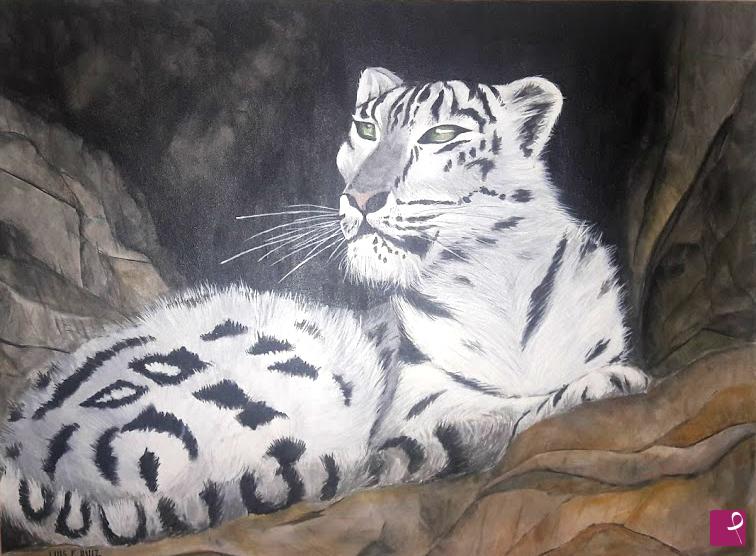 quadri in vendita online - Tigre blanco