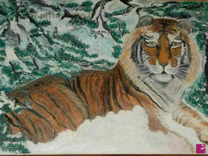 quadri in vendita online - tigre siberiana