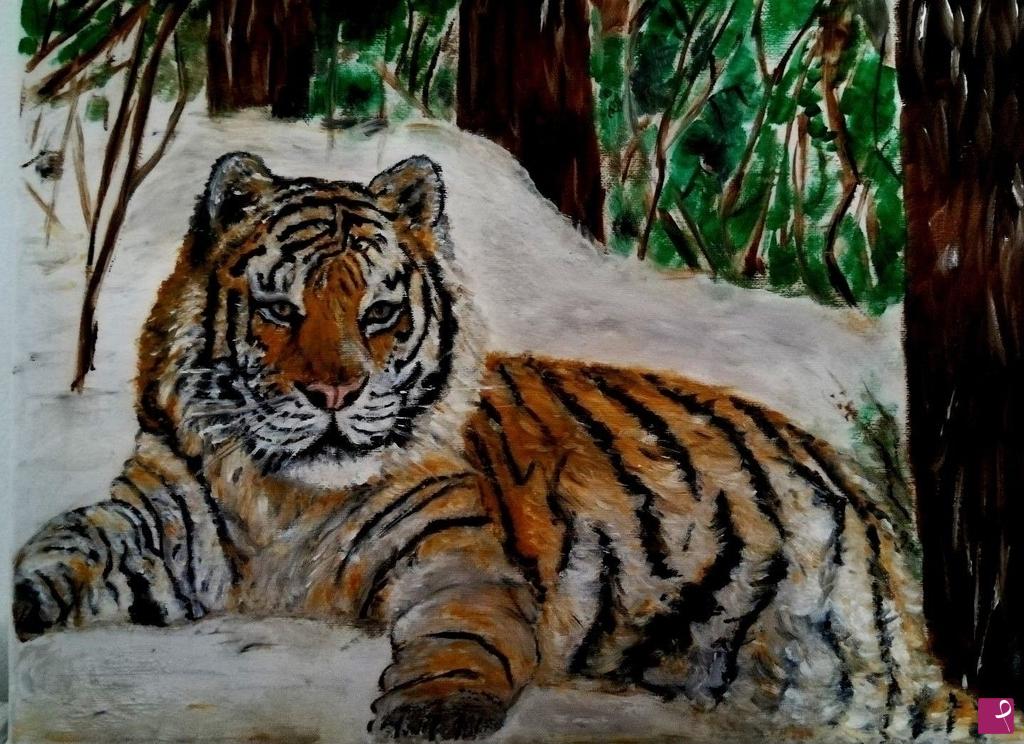 quadri in vendita online - tigre siberiana