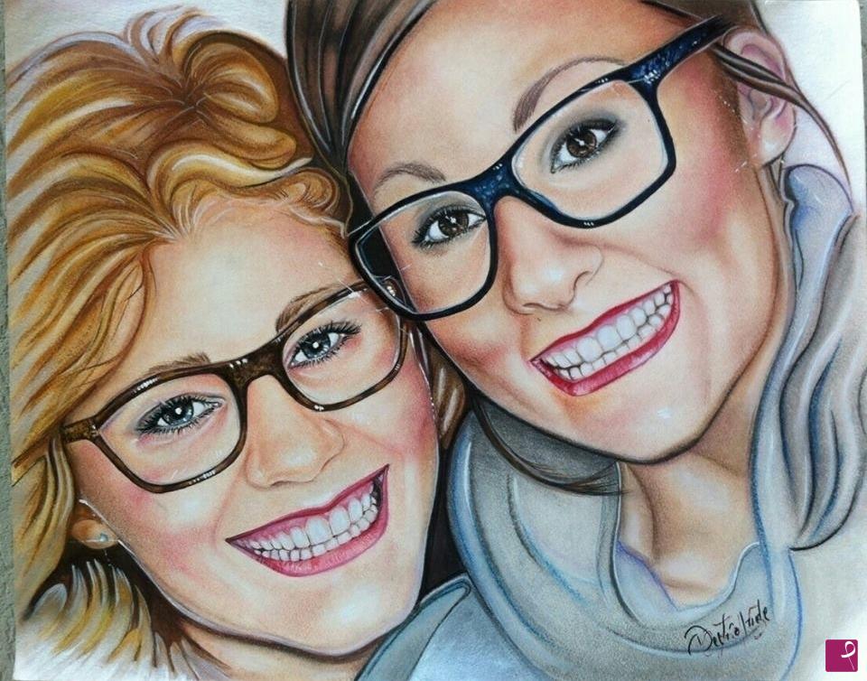 quadri in vendita online - "Tina e Federica"