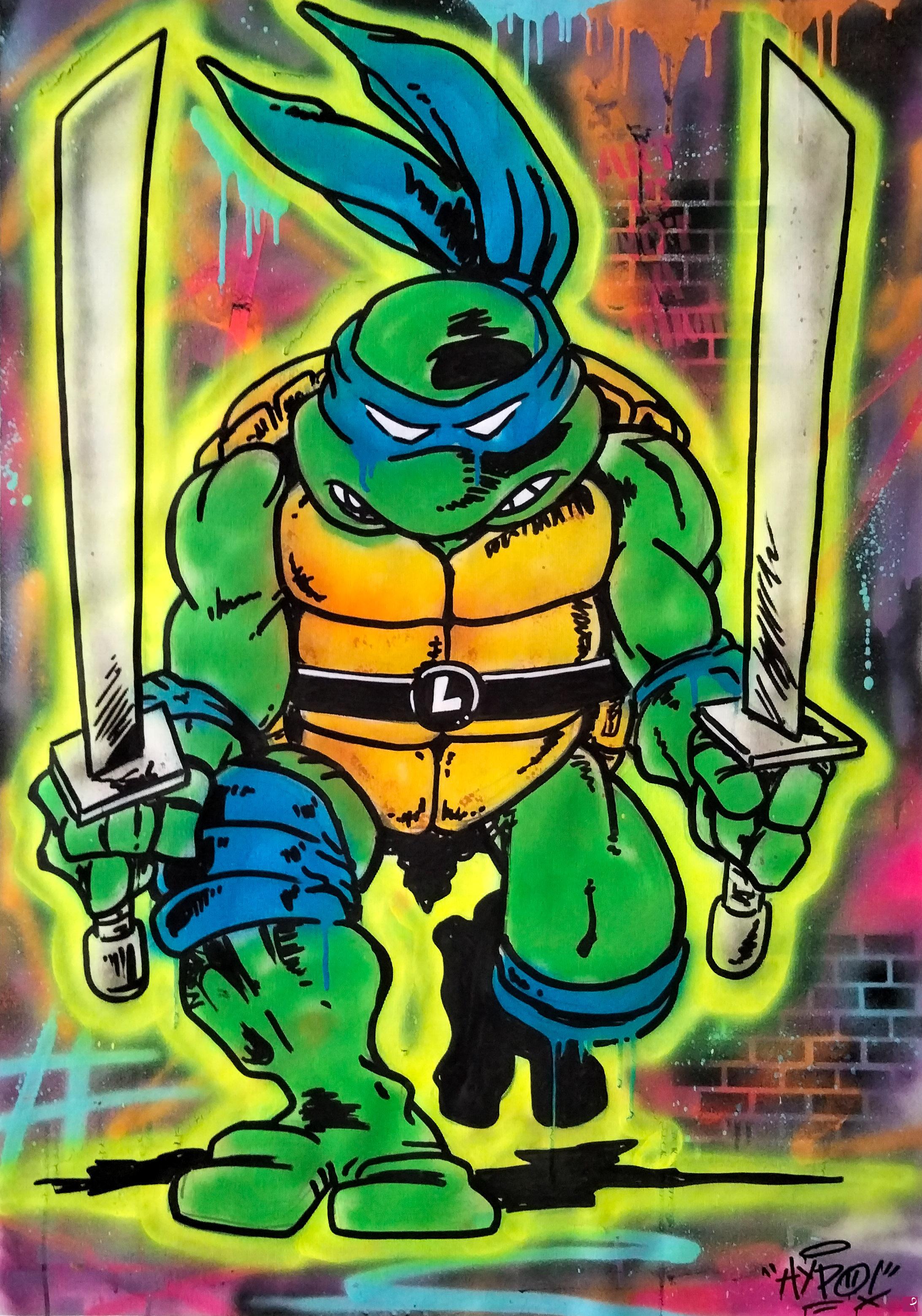 quadri in vendita online - Tmnt - Leonardo 