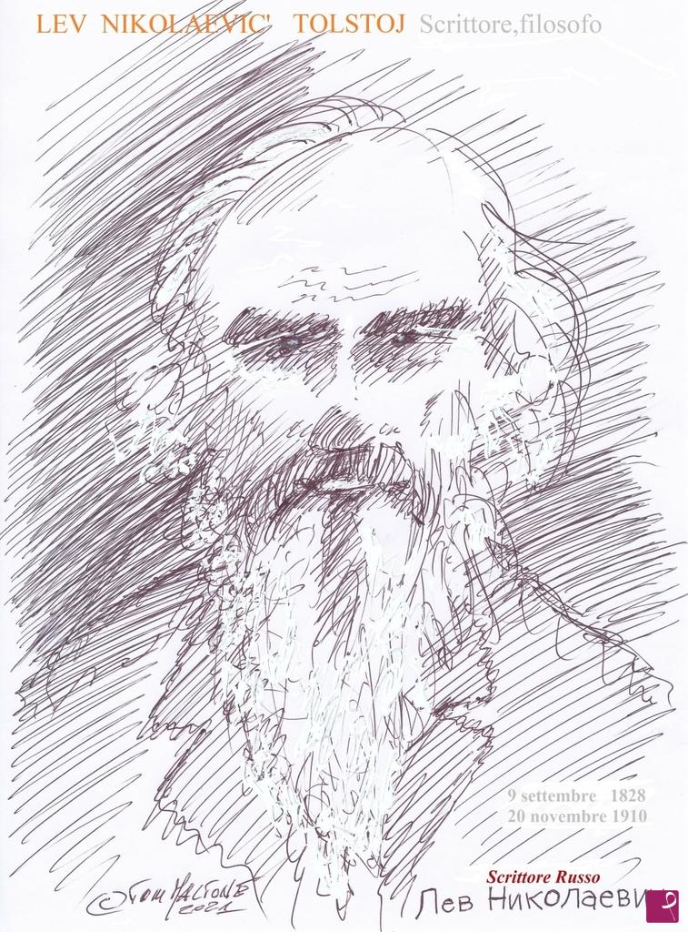 quadri in vendita online - Tolstoj, ritratto.
