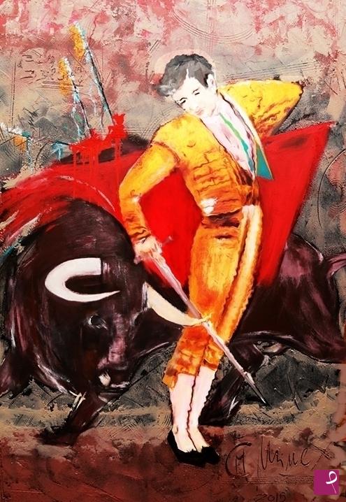 quadri in vendita online - torero: corrida a plaza de toros