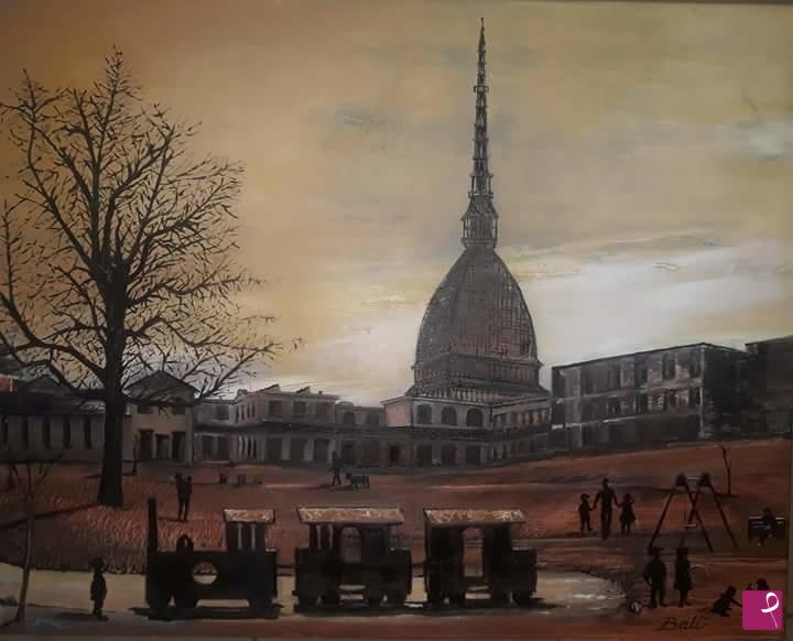quadri in vendita online - TORINO "GIOCANDO SOTTO LA MOLE"