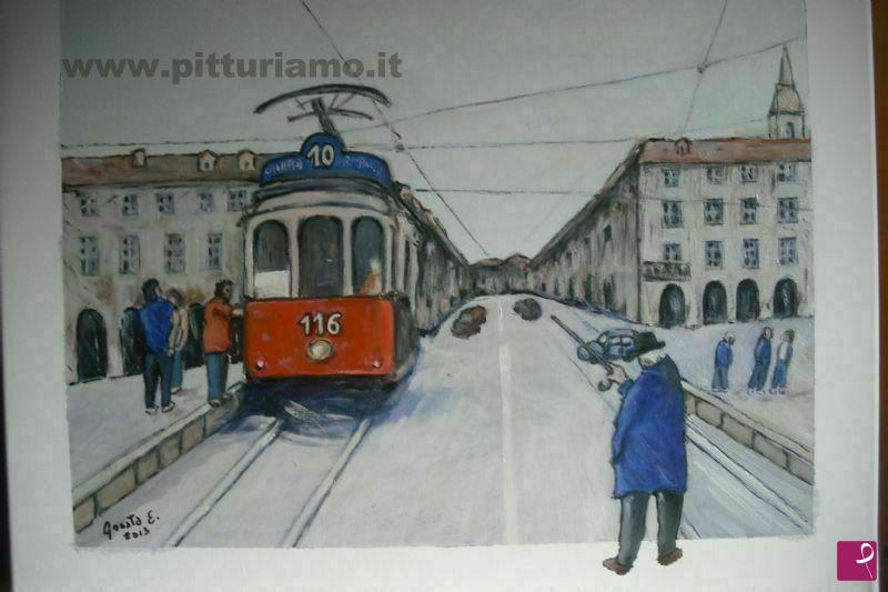 quadri in vendita online - torino,piazza vittorio