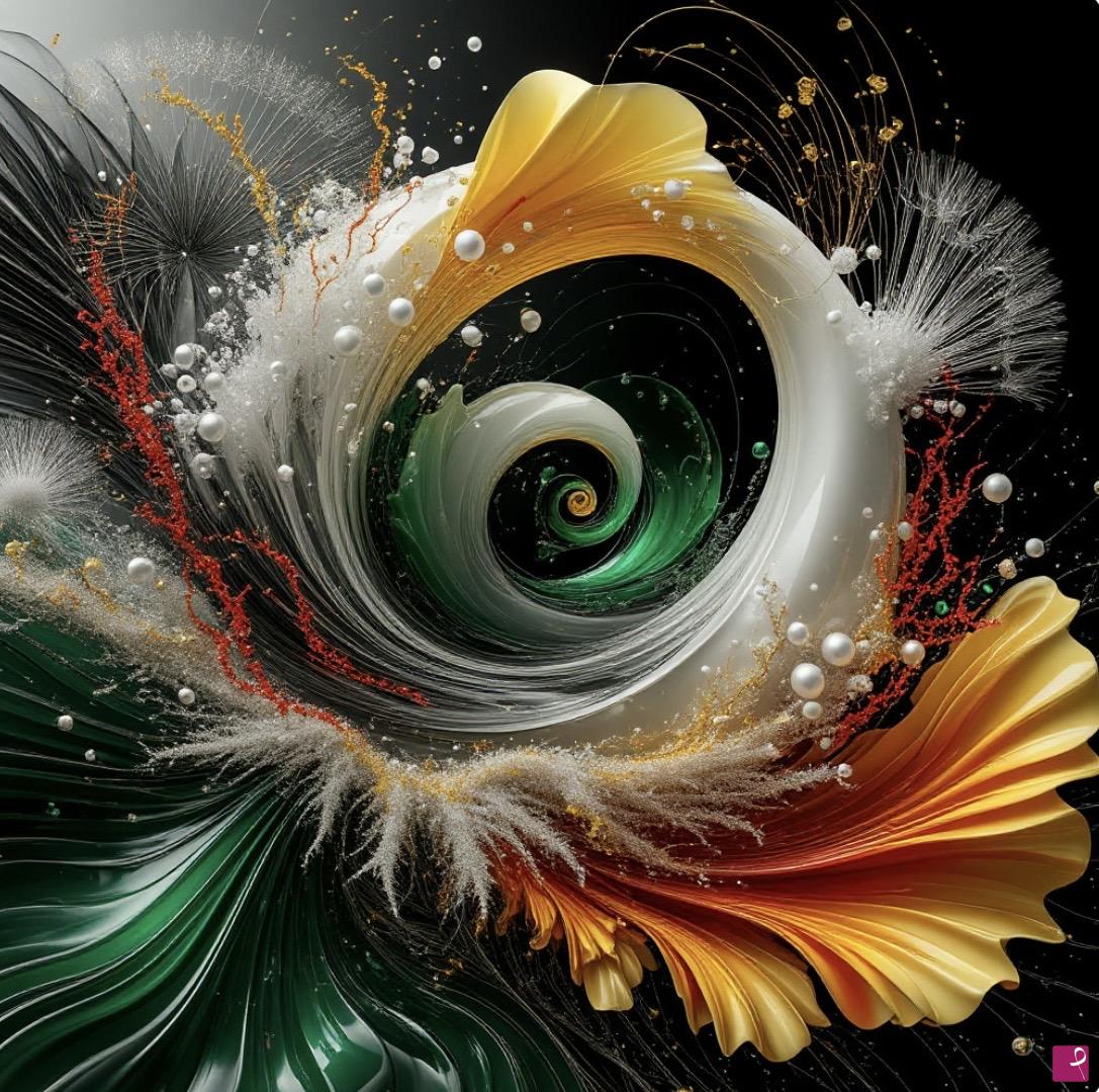 quadri in vendita online - Tornado flowers 