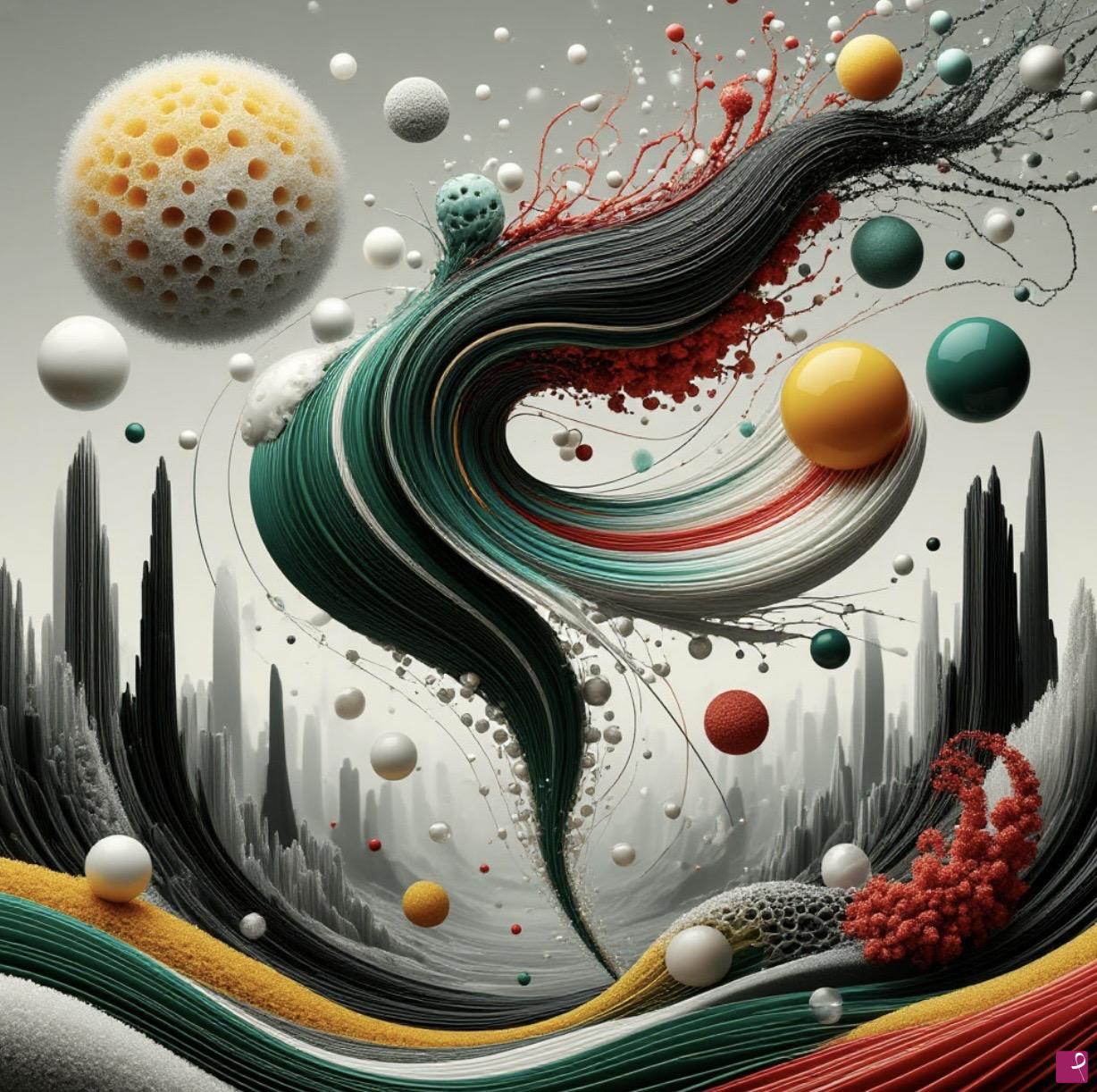 quadri in vendita online - Tornado of balloons