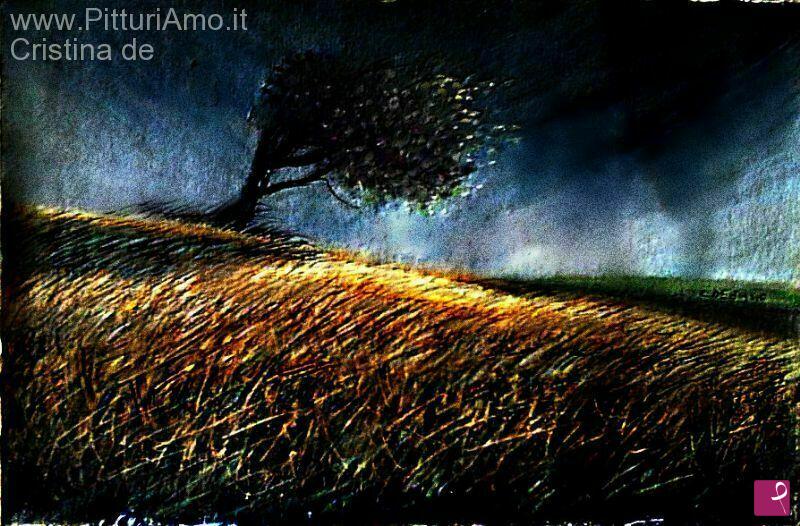 quadri in vendita online - Tornado .resisterò .