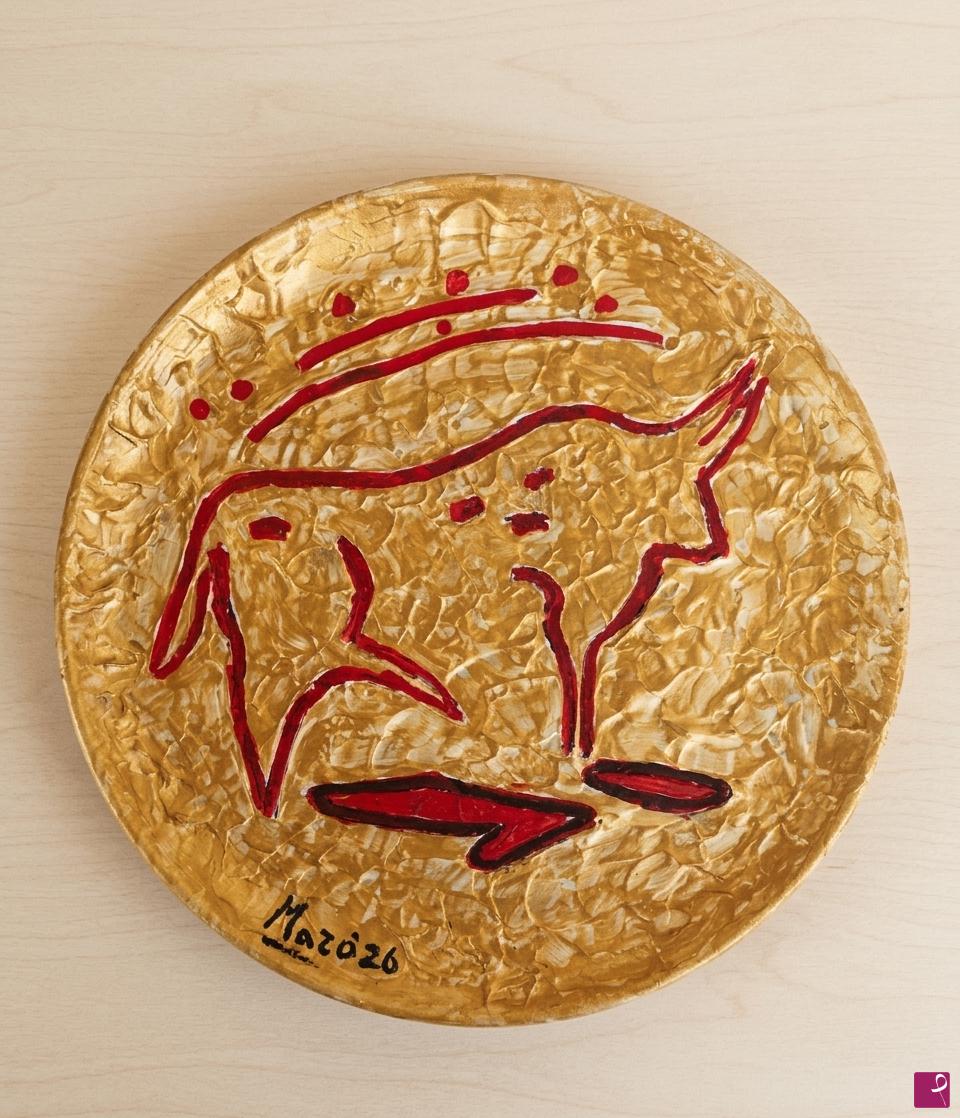 quadri in vendita online - TORO DORATO - GRAFFITO
