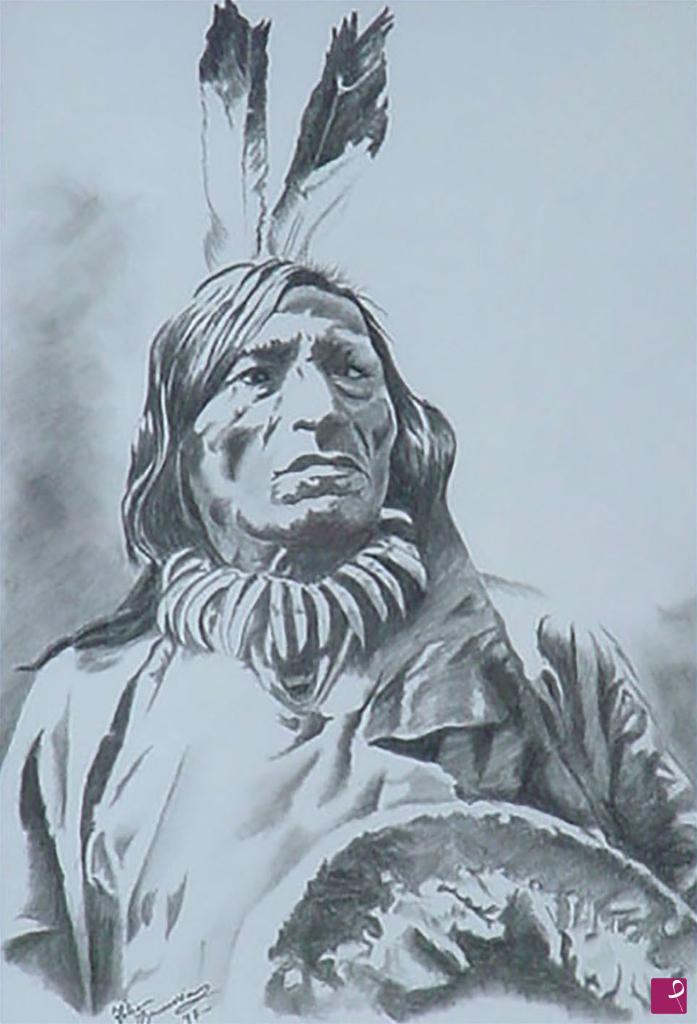 quadri in vendita online - Toro Pazzo (Sioux)