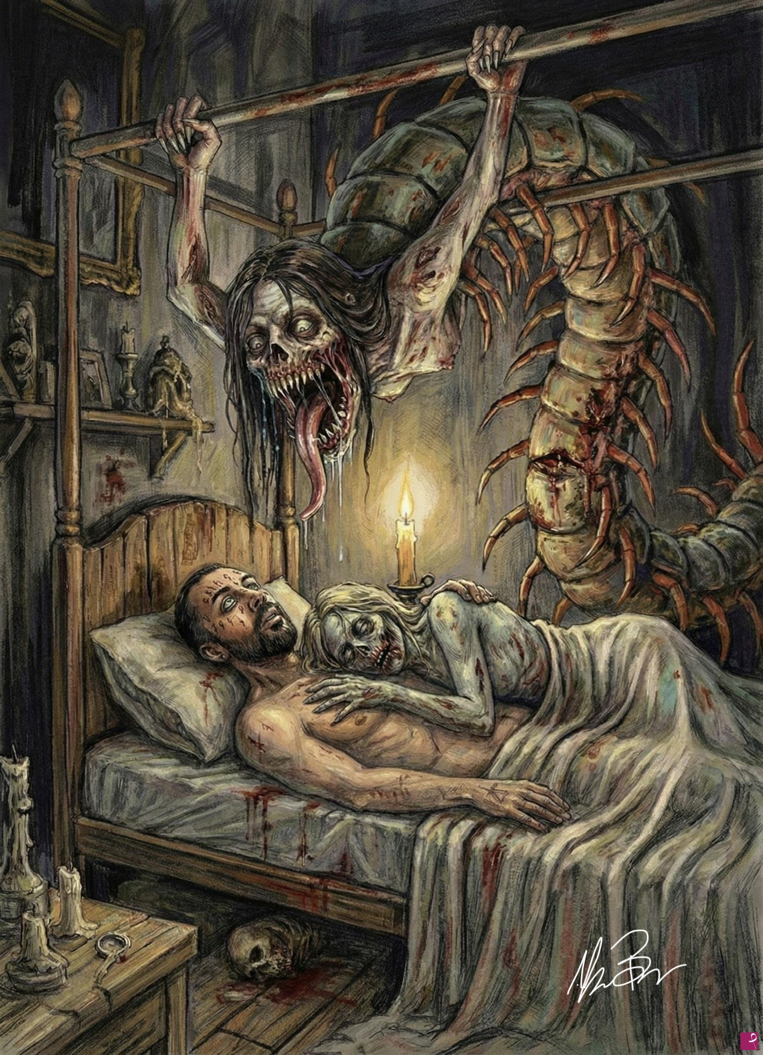 quadri in vendita online - Torpor Somni (Paralisi del Sonno)