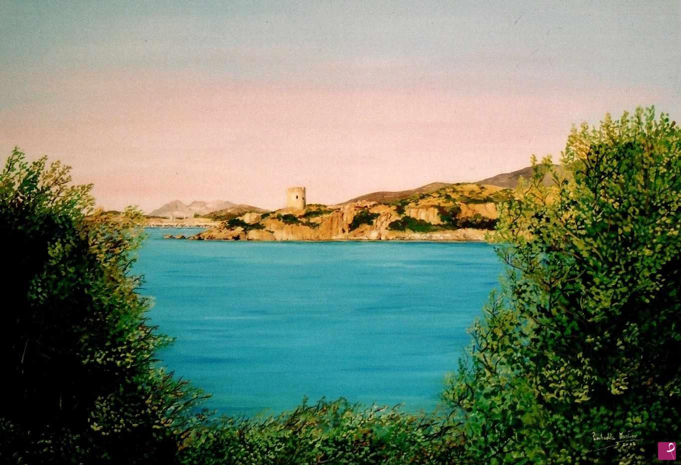 quadri in vendita online - TORRE DEL BUDELLO, TEULADA 
