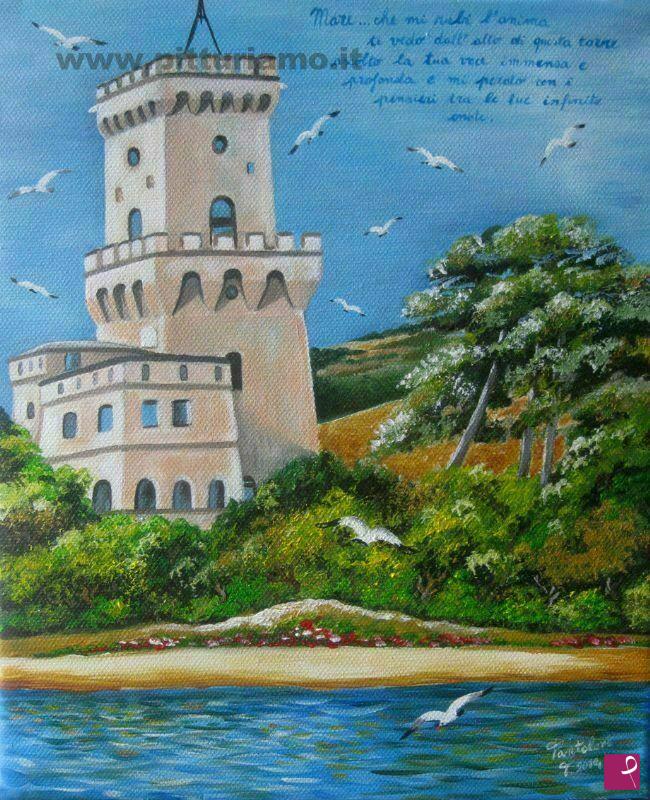 quadri in vendita online - Torre di Cerrano a Pineto