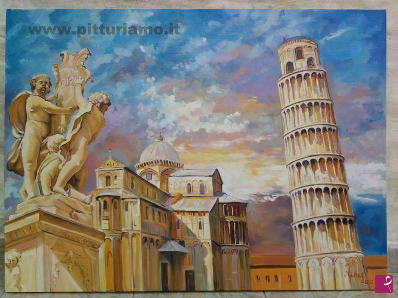 quadri in vendita online - Torre di Pisa