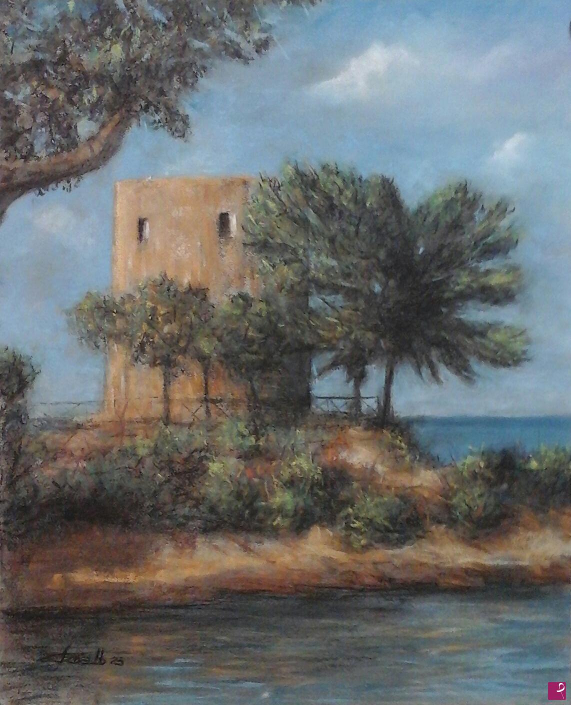 quadri in vendita online - Torre spagnola