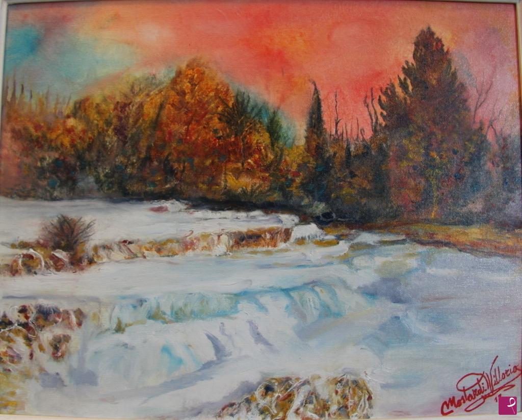quadri in vendita online - torrente termale a Saturnia