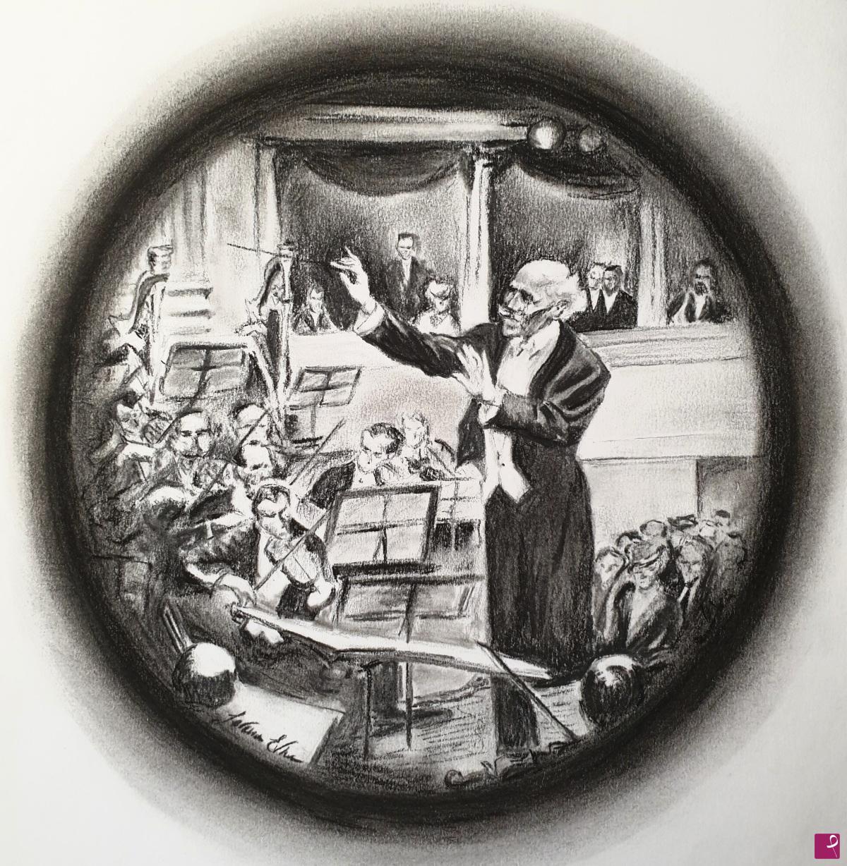 quadri in vendita online - "Toscanini alla Scala"