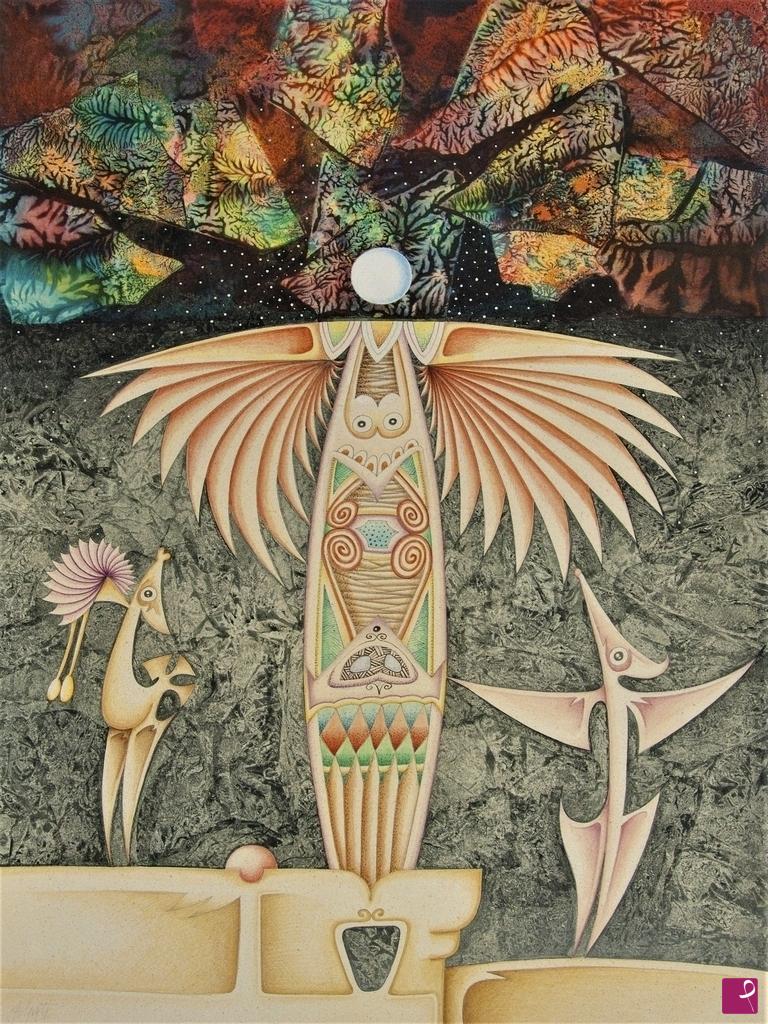 quadri in vendita online - Totem dell'apocalisse fantastica
