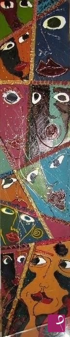 quadri in vendita online - Totem "People" 