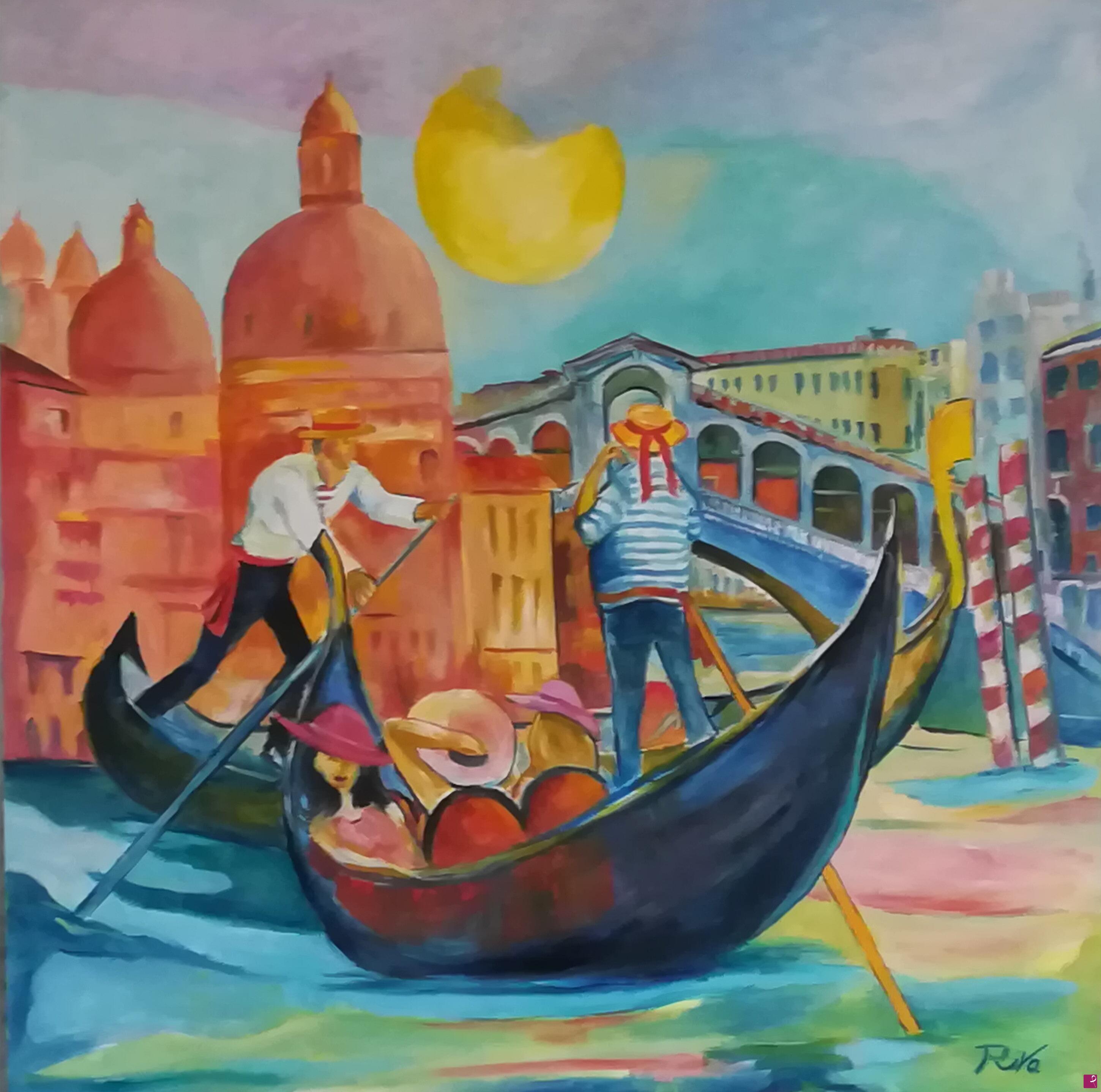 quadri in vendita online - Tour in gondola sul Canal Grande