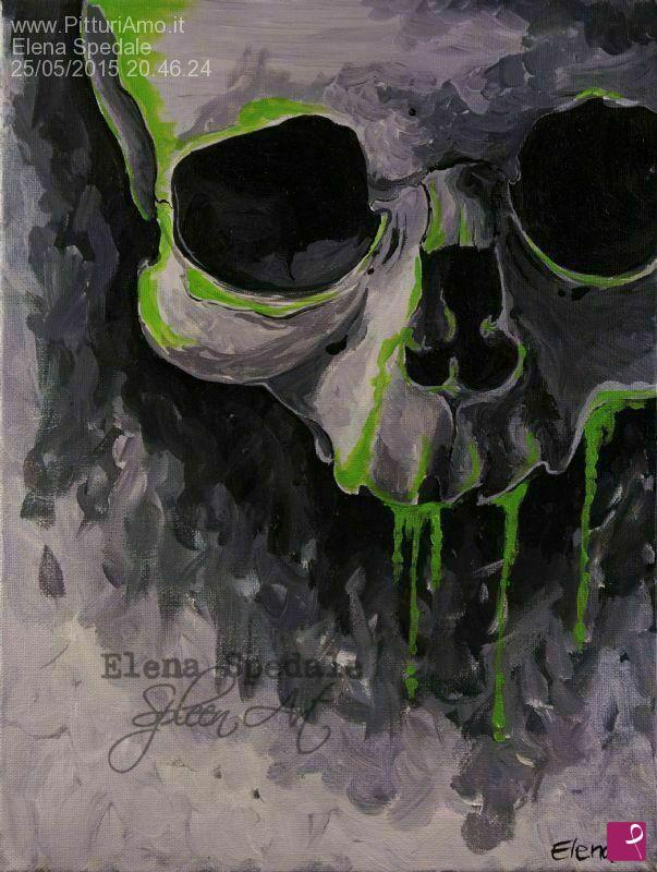 quadri in vendita online - Toxic skull
