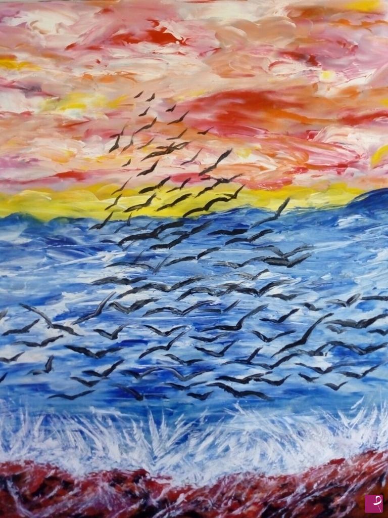 quadri in vendita online - Tra cielo e mare