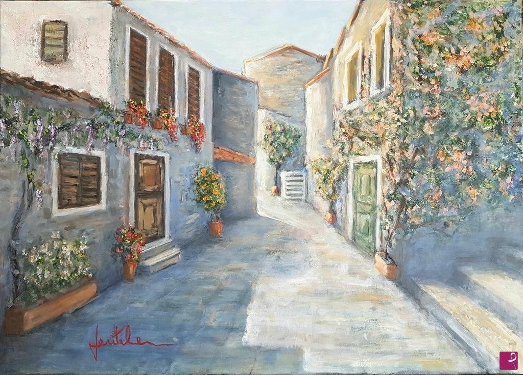quadri in vendita online - tra le vie del borghetto