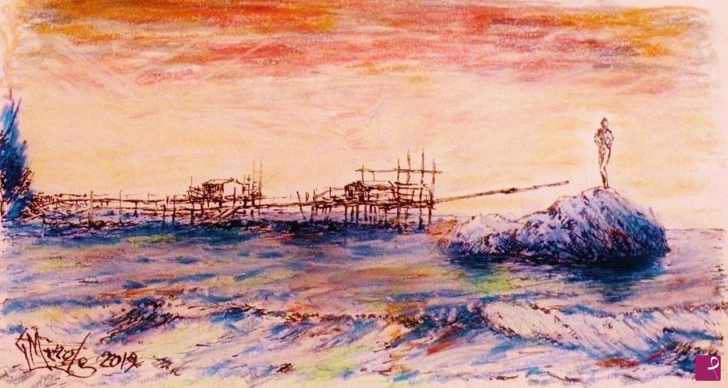 quadri in vendita online - TRABOCCHI E SCULTURA MARINA 