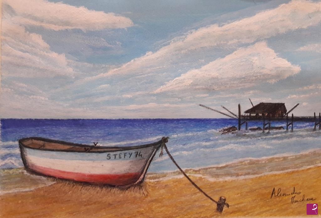quadri in vendita online - Trabocco abruzzese 