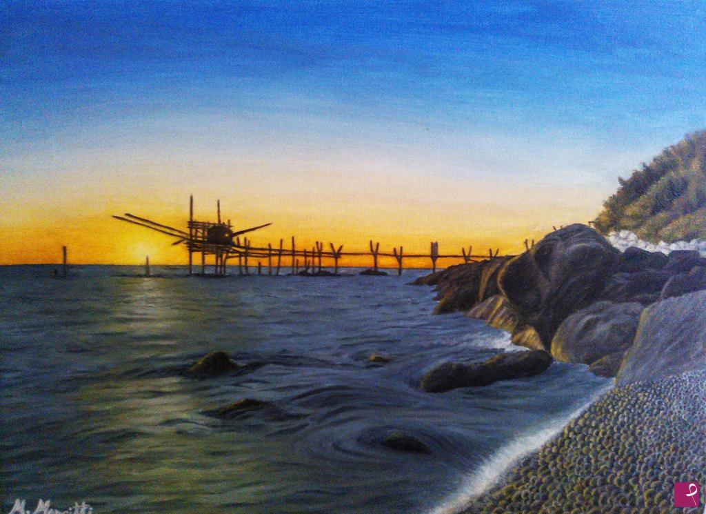 quadri in vendita online - Trabocco di Punta Turchino