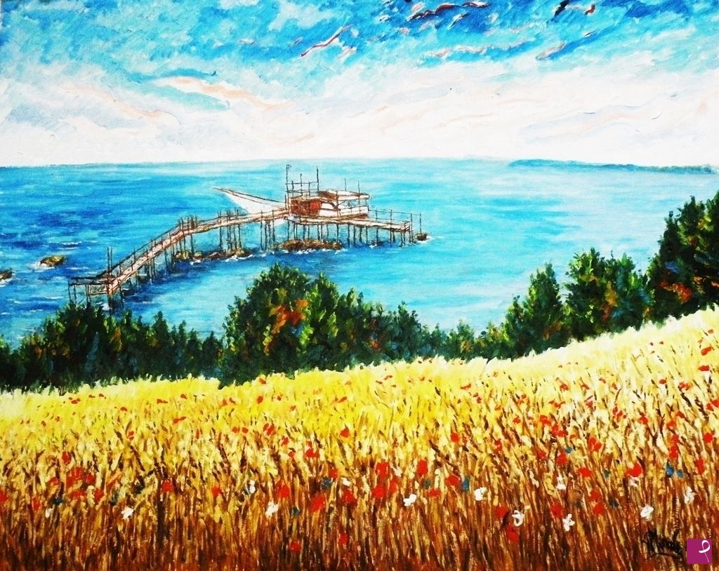 quadri in vendita online - TRABOCCO TRA IL GRANO