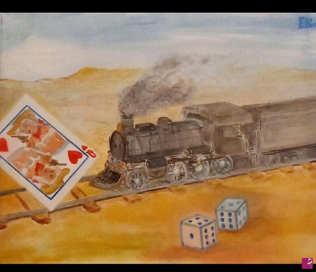 quadri in vendita online - Train