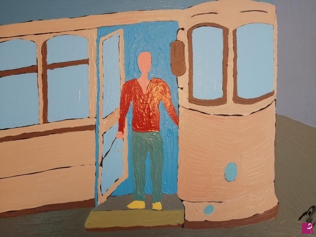 quadri in vendita online - TRAM (50 X 70; OLIO SU TELA)