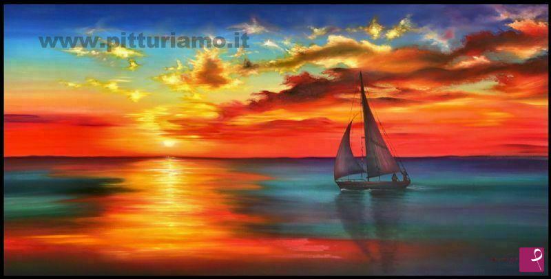 quadri in vendita online - Tramonto