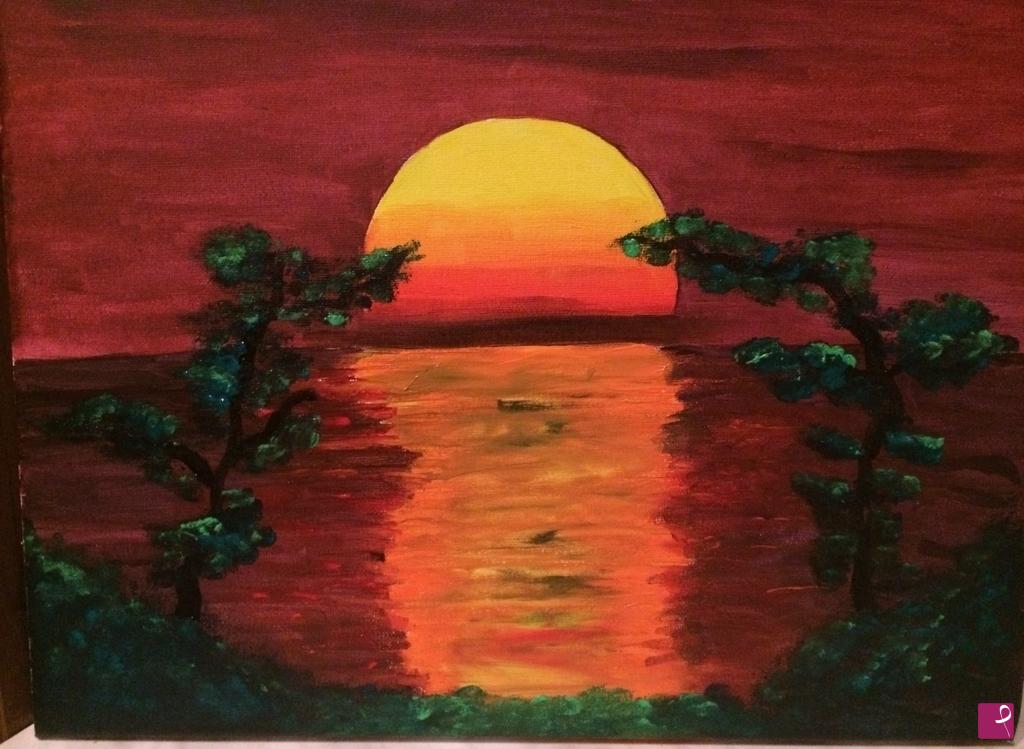 quadri in vendita online - Tramonto 