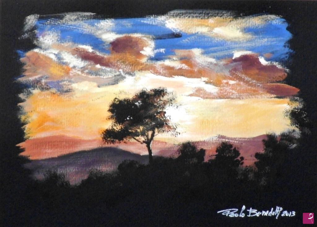 quadri in vendita online - Tramonto 2