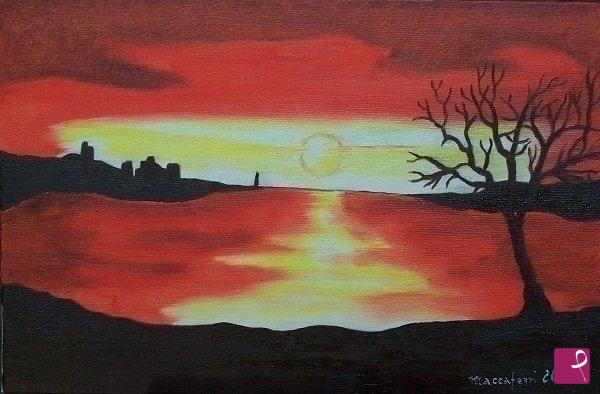 quadri in vendita online - Tramonto  
