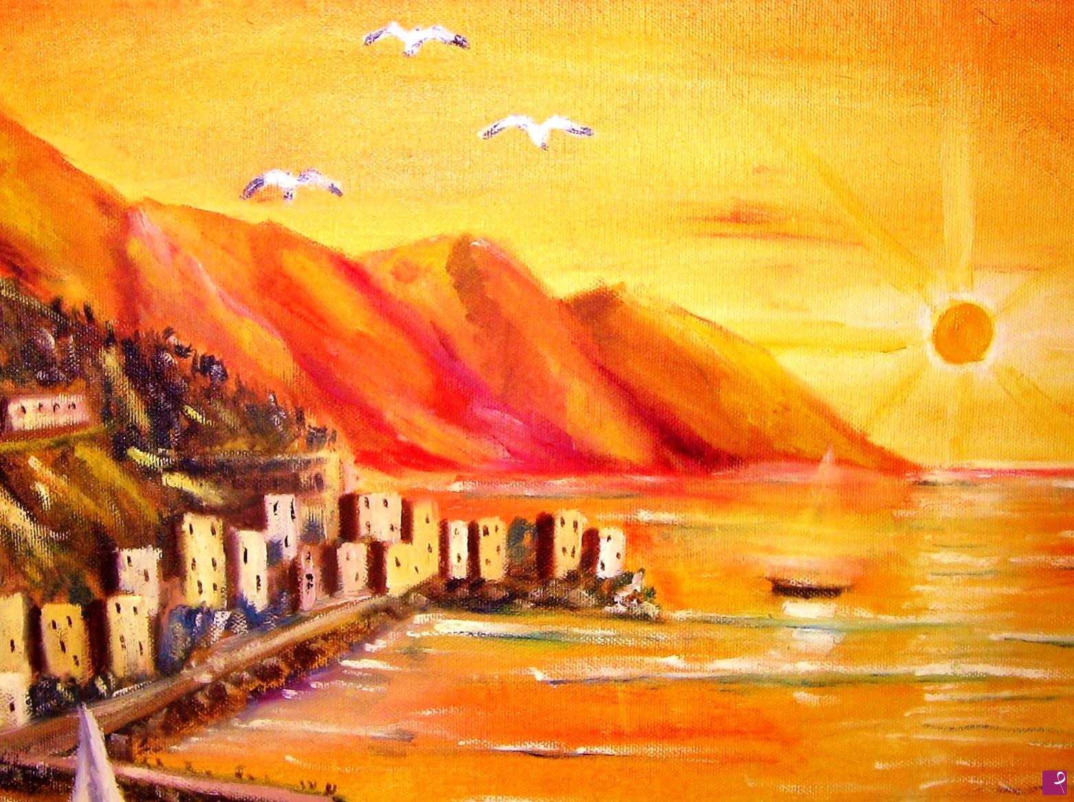 quadri in vendita online - Tramonto