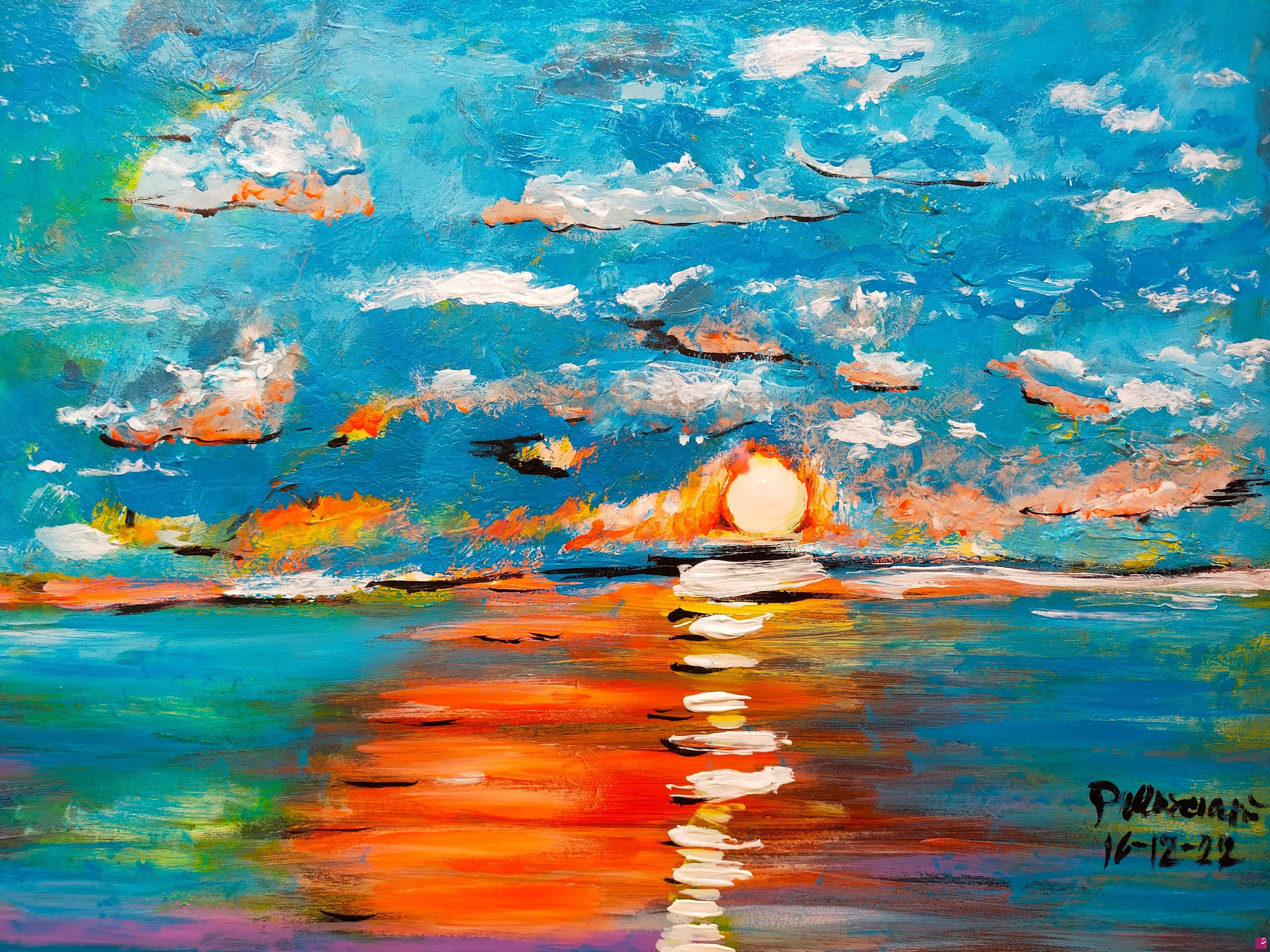 quadri in vendita online - " TRAMONTO "
