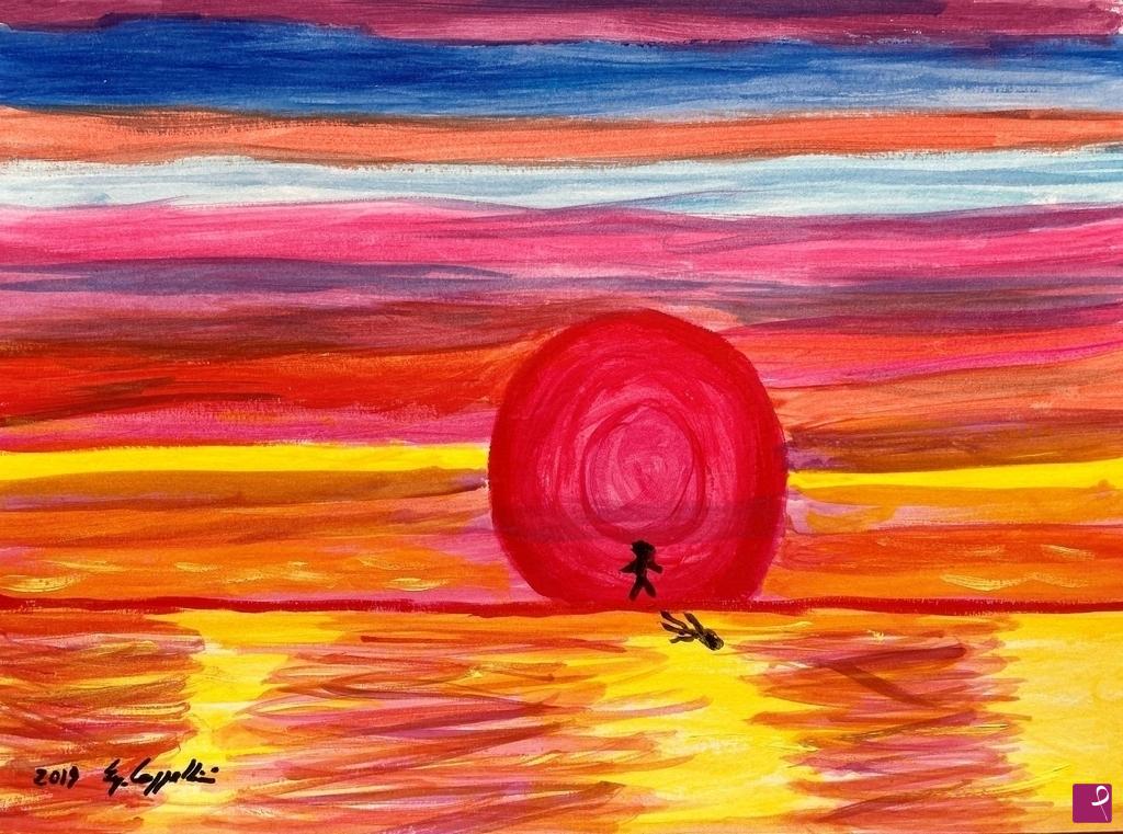 quadri in vendita online - tramonto 3 