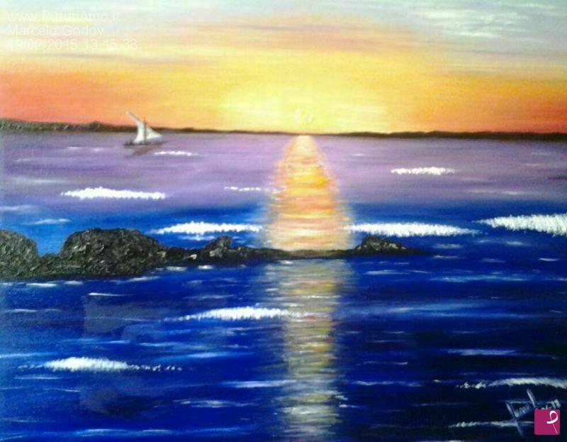 quadri in vendita online - Tramonto