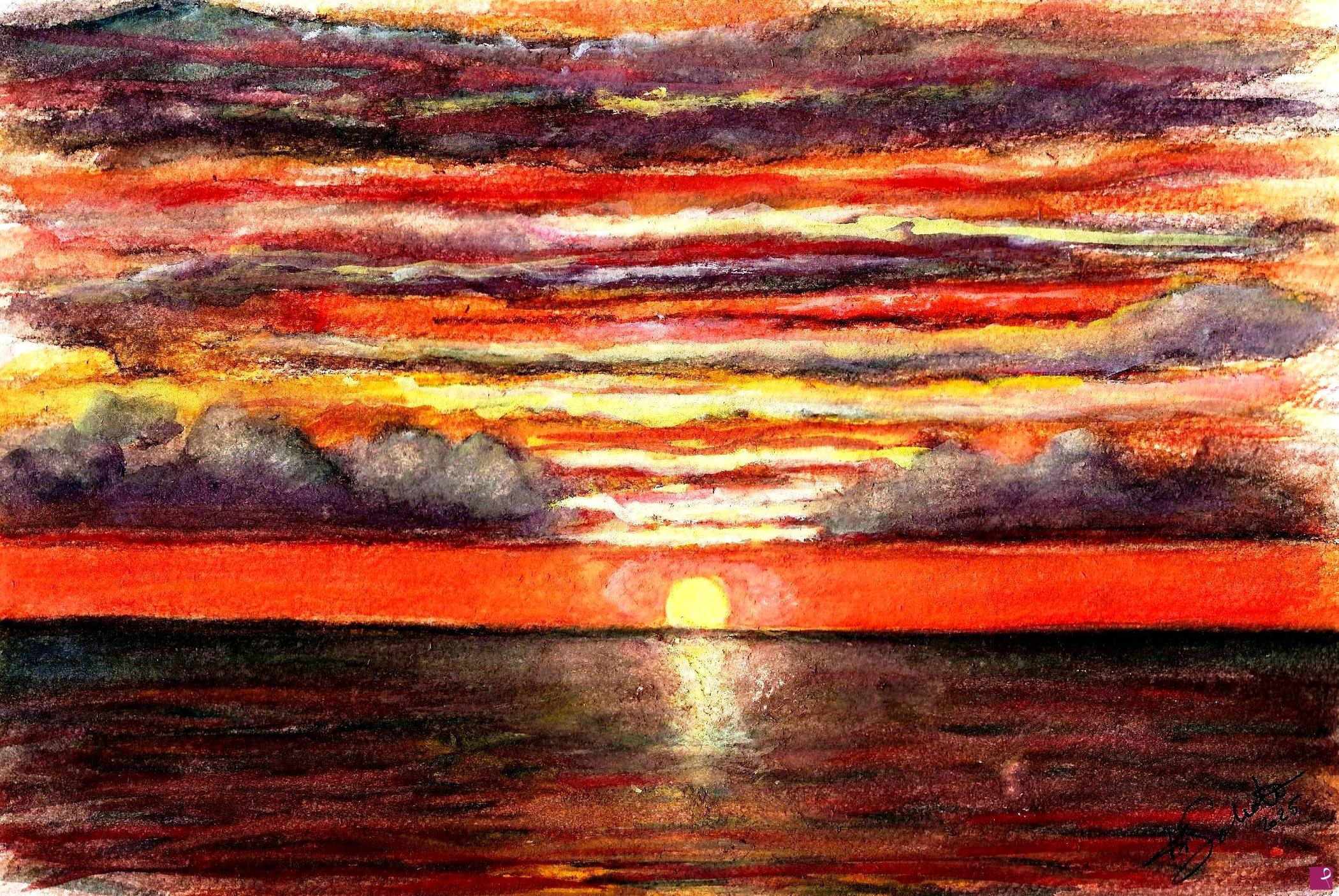 quadri in vendita online - Tramonto 4