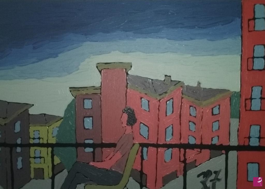 quadri in vendita online - Tramonto (50x70; olio su tela)